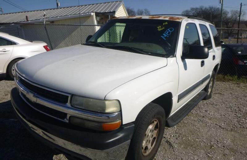 Chevrolet white SUV