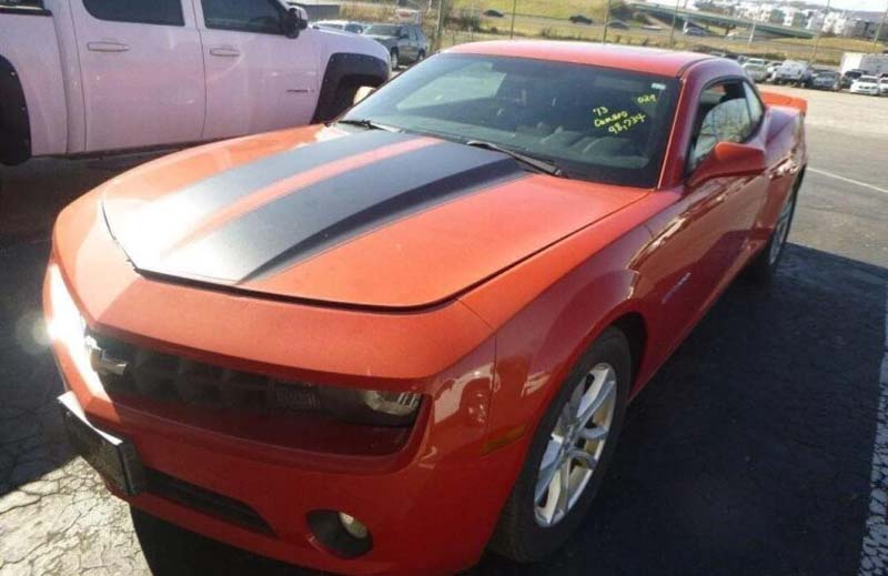 Chevrolet red Camaro