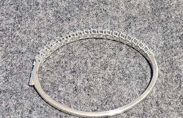 diamond silver bracelet
