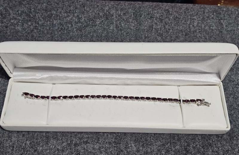 Black silver bracelet