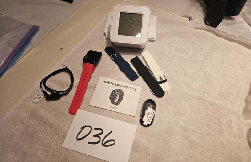 smartwatch and a digital watch
