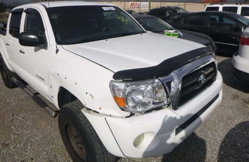 Toyota white pickup truck