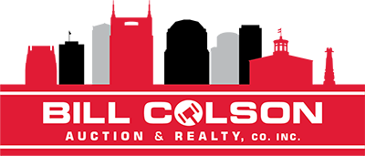 Bill Colson Realty Auction Logo Black