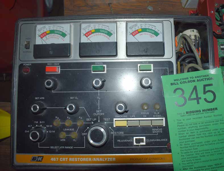 CRT Restorer analyzer for auction