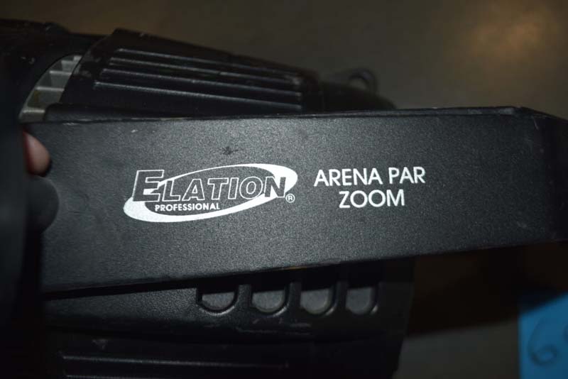 Close-up of an Elation Professional Arena Par Zoom stage light.