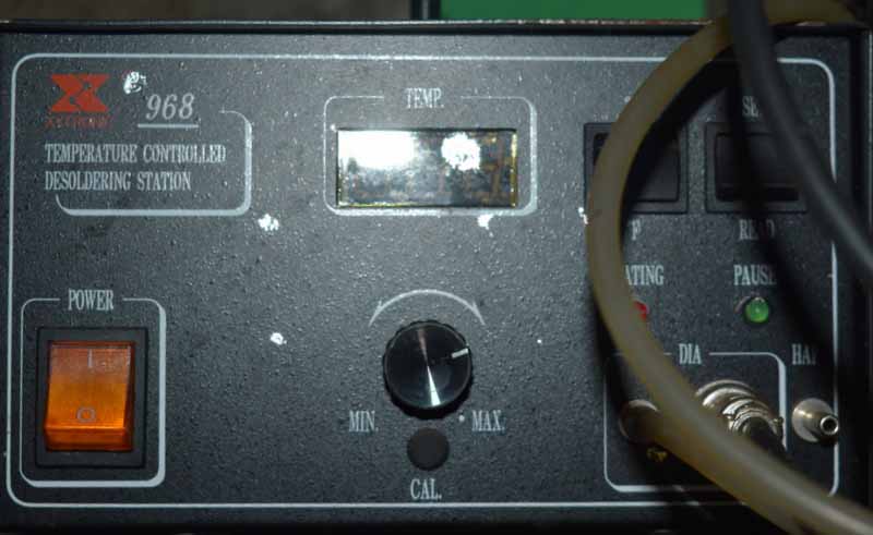Temperature controller desoldering station for auction