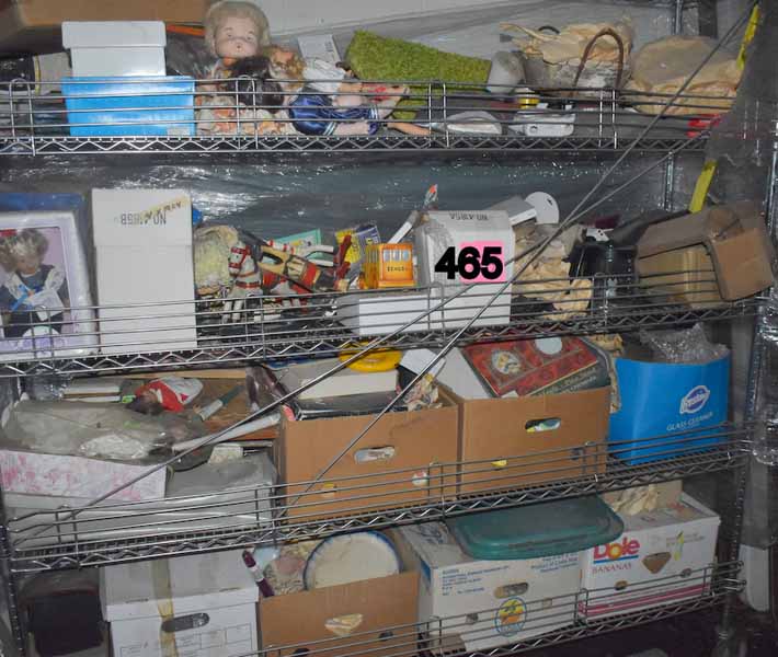 Boxes with old stuff for auction