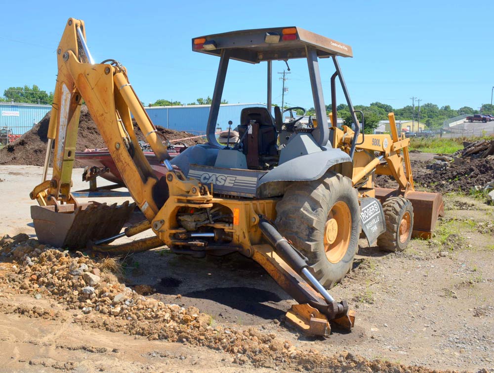 Construction machinery outdoors