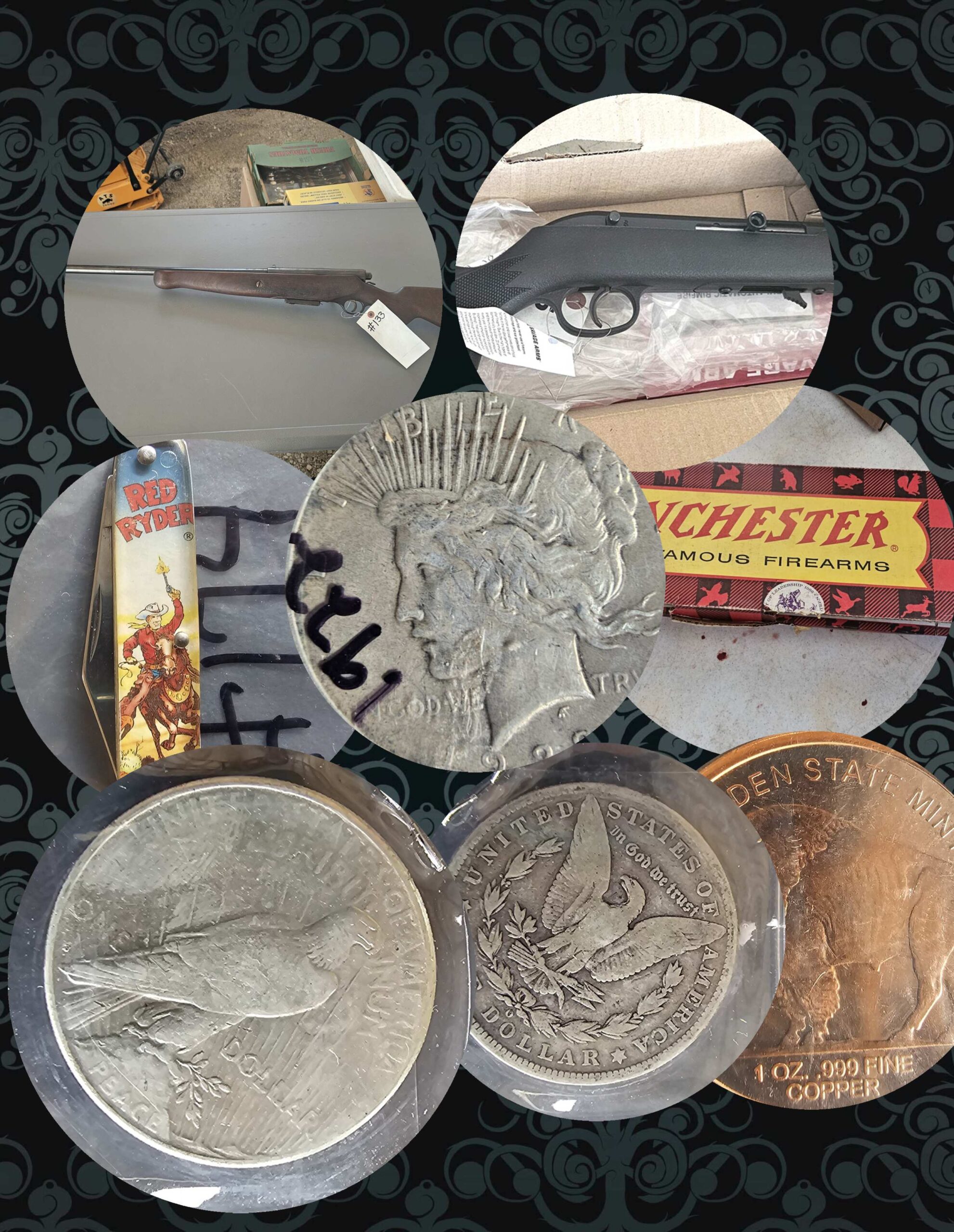 Featured image for “ONLINE AUCTION / Knives, Guns, Zero Turn Mower, Tools, Golf Cart, Coins / LOCATION: 5453 Tennessee Central Rd., Chapel Hill, TN 37034 / INSPECTION: October 17th & 18th from 1:00 PM – 4:00 PM / AUCTION CLOSES: October 28th @ 1:30 PM / PICK UP: October 30th from 9:00 AM -3:00 PM / PAYMENT: CASH ONLY AUCTION”